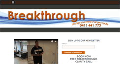 Desktop Screenshot of breakthroughtherapy.com.au